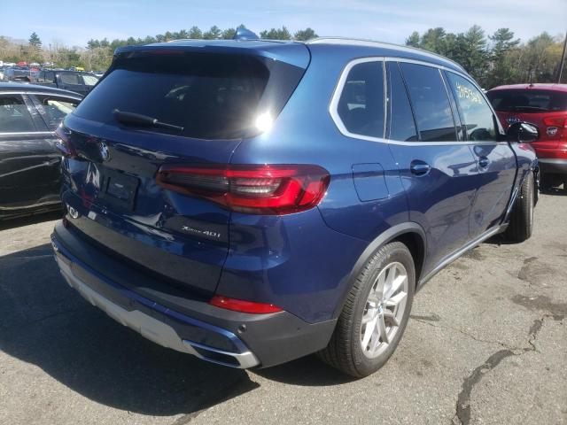 5UXCR6C01N9K78537 - 2022 BMW X5 XDRIVE4 BLUE photo 4