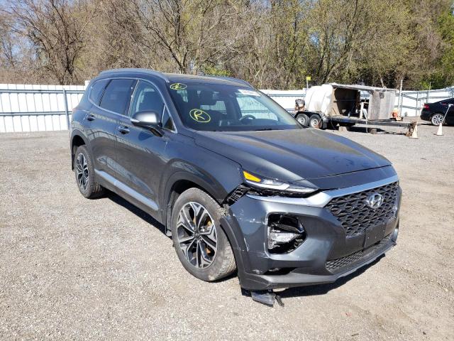 5NMS5CAA1KH116250 - 2019 HYUNDAI SANTA FE L CHARCOAL photo 1