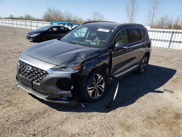 5NMS5CAA1KH116250 - 2019 HYUNDAI SANTA FE L CHARCOAL photo 2