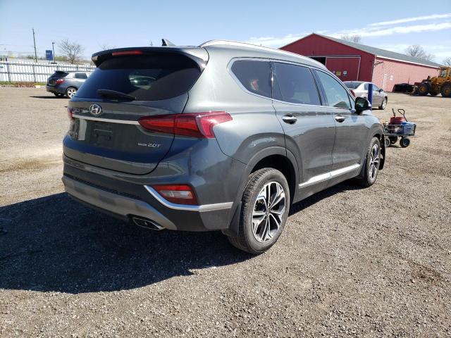 5NMS5CAA1KH116250 - 2019 HYUNDAI SANTA FE L CHARCOAL photo 4