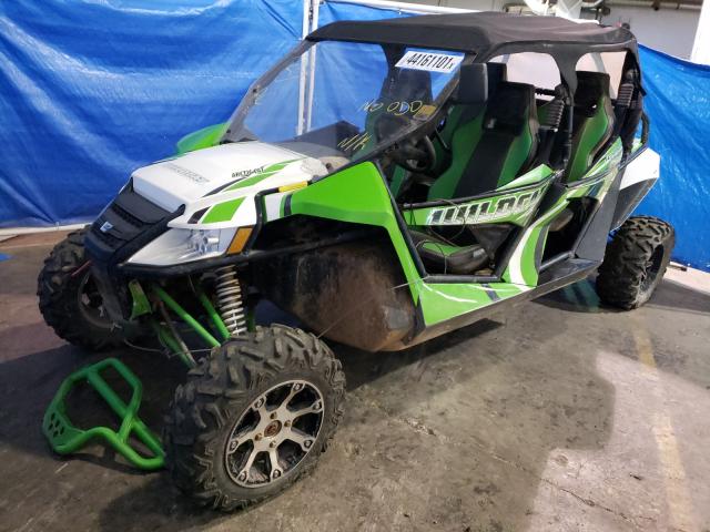4UF14MPV3ET306755 - 2014 ARCTIC CAT WILDCAT GREEN photo 2