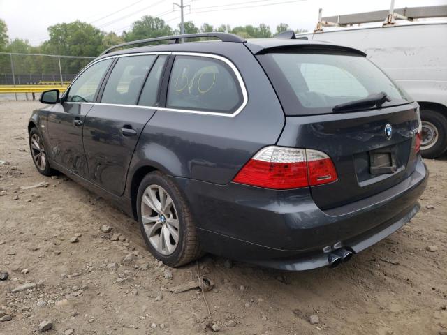 WBAPT7C50AC237865 - 2010 BMW 5 SERIES GRAY photo 3