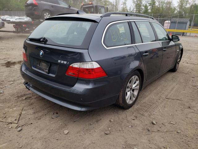 WBAPT7C50AC237865 - 2010 BMW 5 SERIES GRAY photo 4