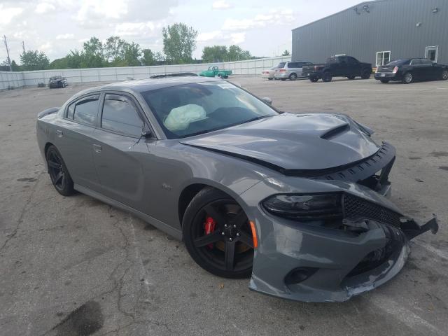 2C3CDXEJ1JH262378 - 2018 DODGE CHARGER SR GRAY photo 1