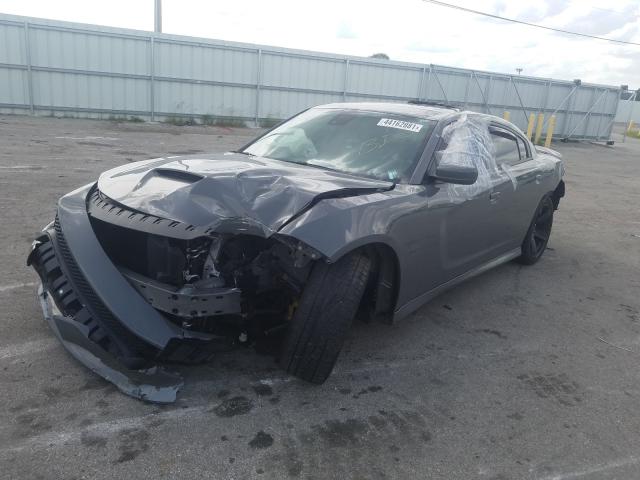 2C3CDXEJ1JH262378 - 2018 DODGE CHARGER SR GRAY photo 10