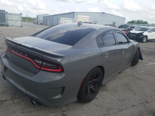 2C3CDXEJ1JH262378 - 2018 DODGE CHARGER SR GRAY photo 4