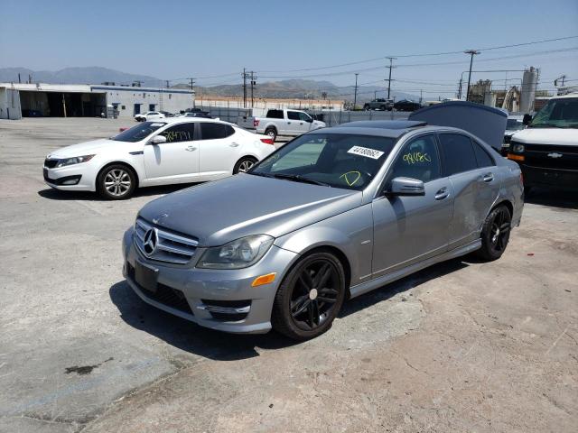 WDDGF4HB4CR204560 - 2012 MERCEDES-BENZ C 250 GRAY photo 2