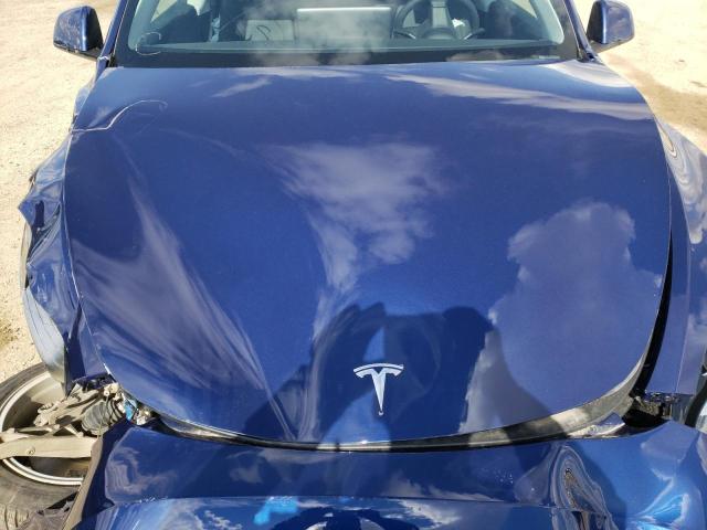 7SAYGAEEXNF348022 - 2022 TESLA MODEL Y Bleu photo 7