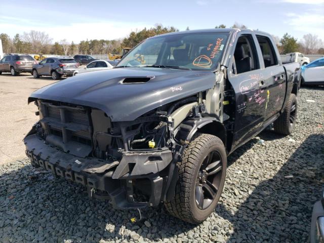 1C6RR7MT0GS197476 - 2016 RAM 1500 SPORT BLACK photo 2