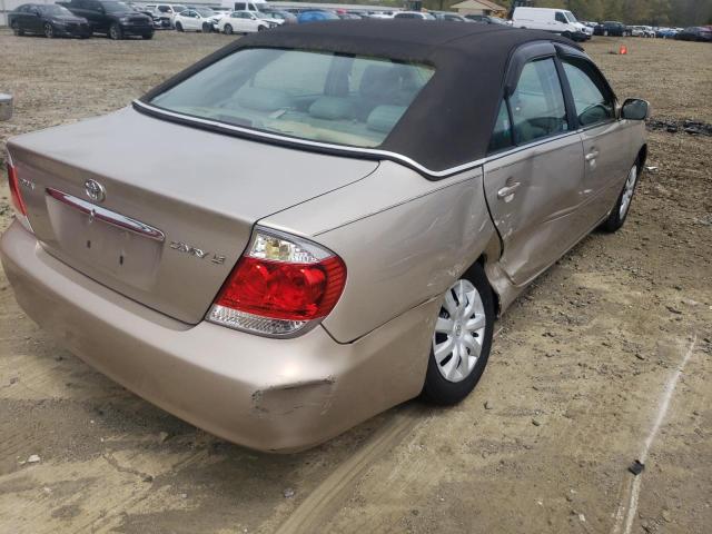 4T1BE32K55U561980 - 2005 TOYOTA CAMRY LE BEIGE photo 4