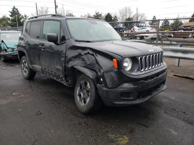 ZACCJBAT0GPD78063 - 2016 JEEP RENEGADE S BLACK photo 1