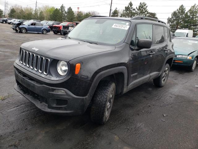 ZACCJBAT0GPD78063 - 2016 JEEP RENEGADE S BLACK photo 2
