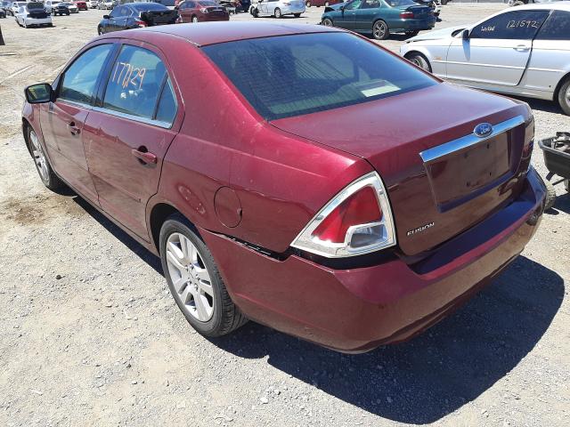 3FAHP08Z07R113853 - 2007 FORD FUSION SEL MAROON photo 3