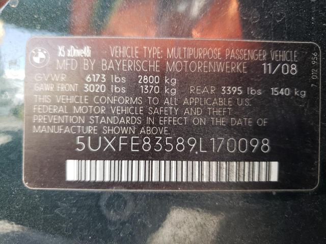 5UXFE83589L170098 - 2009 BMW X5 XDRIVE4 黑色 照片 10