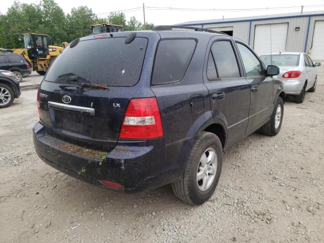 KNDJC735885829277 - 2008 KIA SORENTO BLUE photo 4