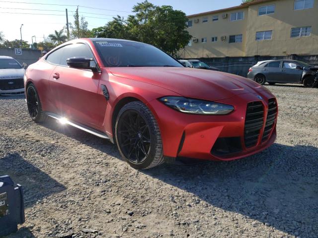 WBS33AZ01MCG90872 - 2021 BMW M4 COMPETI RED photo 1