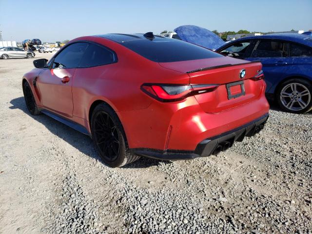 WBS33AZ01MCG90872 - 2021 BMW M4 COMPETI RED photo 3
