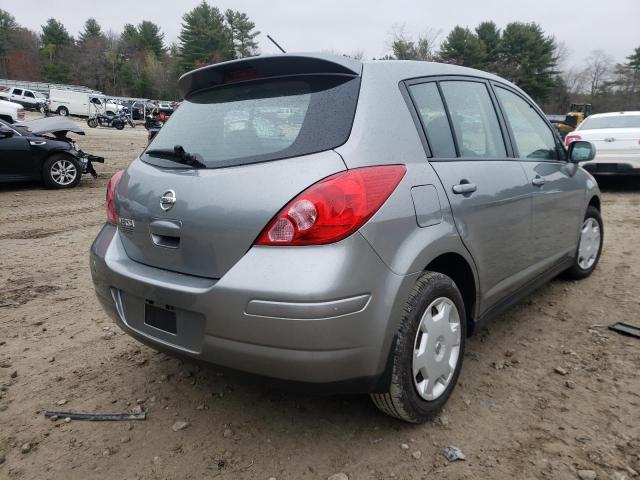 3N1BC13E19L353203 - 2009 NISSAN VERSA S GRAY photo 4