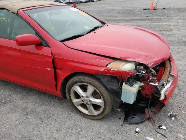 4T1FA38P36U101783 - 2006 TOYOTA CAMRY SOLA RED photo 9