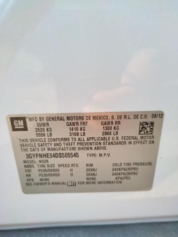 3GYFNHE34DS505545 - 2013 CADILLAC SRX PERFOR 白色 照片 10