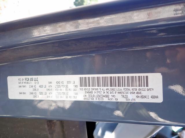 3C6URVJG5KE544902 - 2019 RAM PROMASTER 蓝色 照片 10