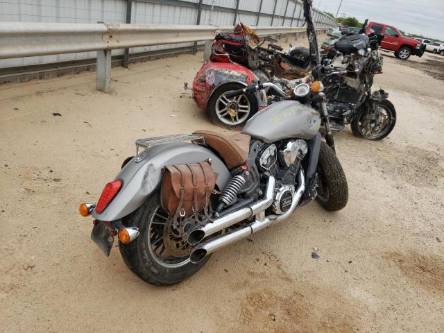 56KMSB00XG3107650 - 2016 INDIAN MOTORCYCLE CO. SCOUT GRAY photo 4