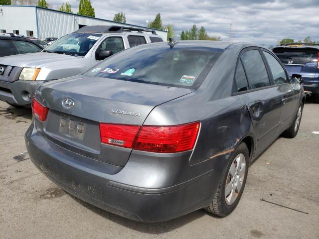 5NPET4AC8AH576579 - 2010 HYUNDAI SONATA GLS GRAY photo 4