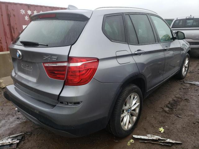 5UXWX9C50F0D45217 - 2015 BMW X3 XDRIVE2 GRAY photo 4