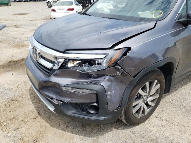 5FNYF5H59LB023409 - 2020 HONDA PILOT EXL GRAY photo 9