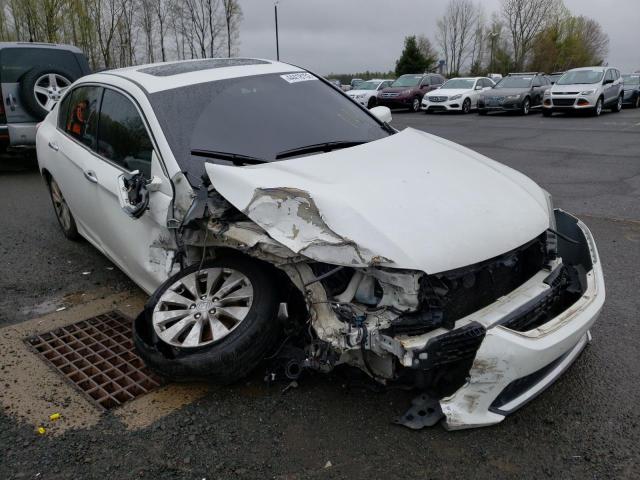 1HGCR3F86EA032004 - 2014 HONDA ACCORD EXL WHITE photo 1