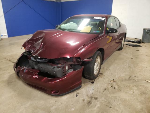 2G1WW12E029365433 - 2002 CHEVROLET MONTE CARL მუქწითელი ფოტო 2