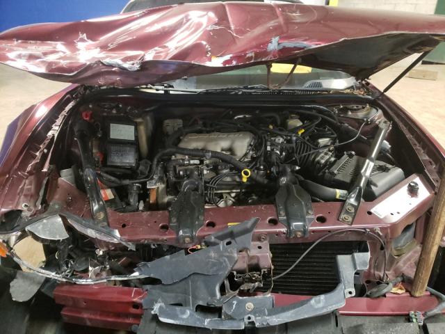 2G1WW12E029365433 - 2002 CHEVROLET MONTE CARL მუქწითელი ფოტო 7