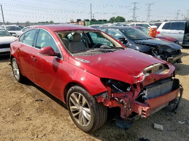 2G4GK5EX6F9202976 - 2015 BUICK REGAL RED photo 1