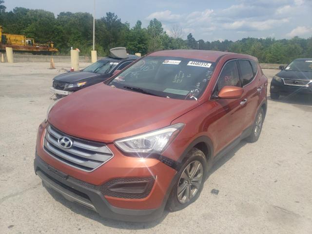 5XYZT3LB9GG369683 - 2016 HYUNDAI SANTA FE S ORANGE photo 2