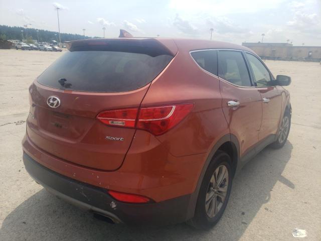 5XYZT3LB9GG369683 - 2016 HYUNDAI SANTA FE S ORANGE photo 4