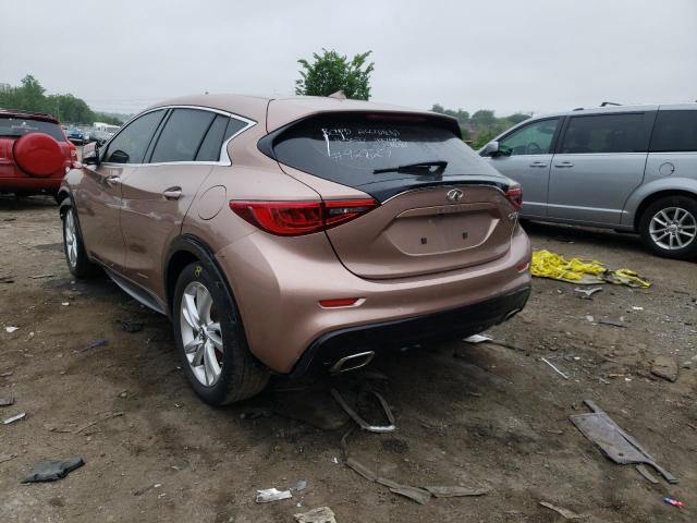 SJKCH5CP7JA049216 - 2018 INFINITI QX30 BASE PINK photo 3