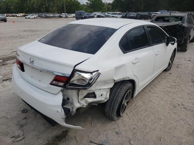 19XFB2F76FE027434 - 2015 HONDA CIVIC SE WHITE photo 4