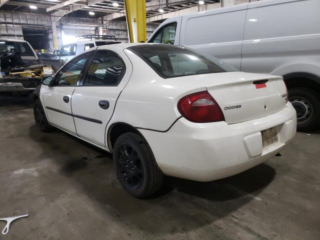 1B3ES26C93D102019 - 2003 DODGE NEON SE WHITE photo 3