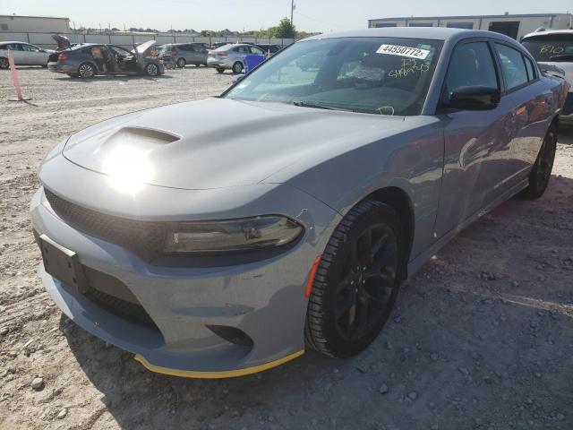 2C3CDXHG8MH548930 - 2021 DODGE CHARGER GT GRAY photo 2