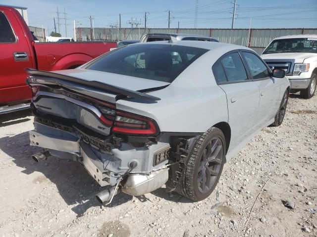 2C3CDXHG8MH548930 - 2021 DODGE CHARGER GT GRAY photo 4