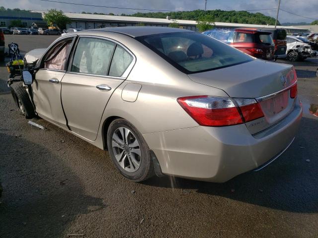 1HGCR2F32DA041263 - 2013 HONDA ACCORD LX BEIGE photo 3