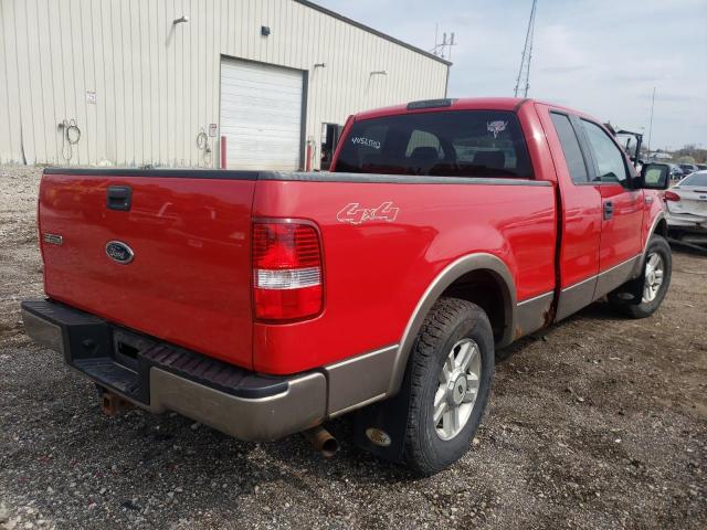 1FTPX14524NC08475 - 2004 FORD F150 RED photo 4