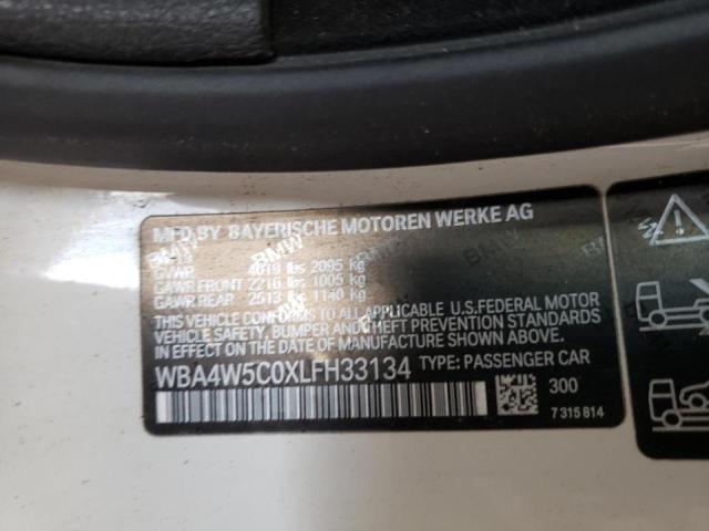 WBA4W5C0XLFH33134 - 2020 BMW 430XI WHITE photo 10