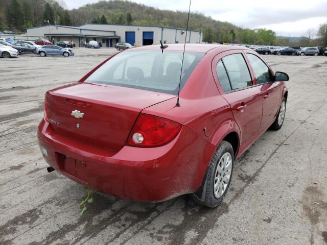 1G1AD5F53A7218394 - 2010 CHEVROLET COBALT 1LT RED photo 4