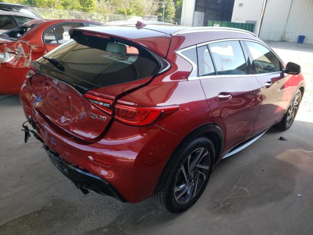 SJKCH5CP8HA015831 - 2017 INFINITI QX30 BASE RED photo 4