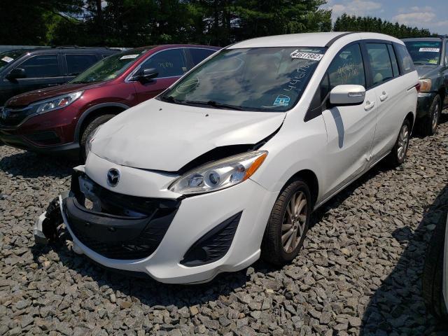 JM1CW2BL0F0180037 - 2015 MAZDA 5 SPORT WHITE photo 2