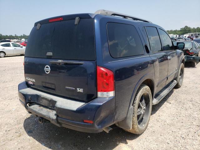 5N1BA08D08N618152 - 2008 NISSAN ARMADA SE BLUE photo 4