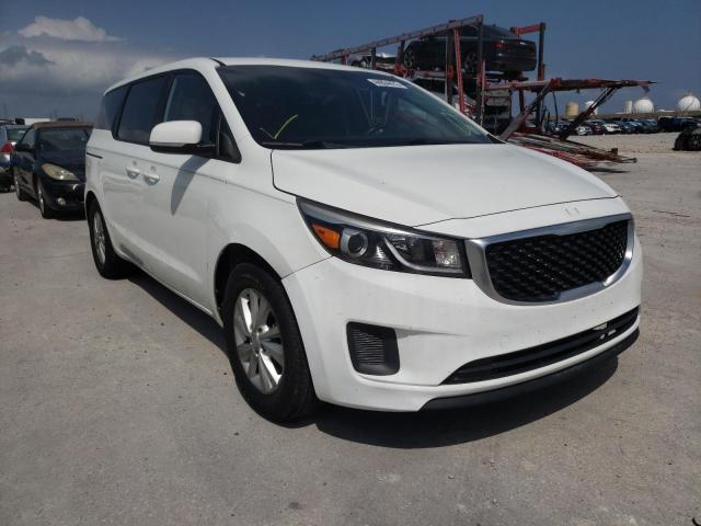 KNDMA5C11F6048371 - 2015 KIA SEDONA L WHITE photo 1