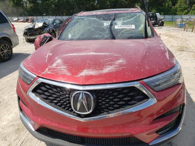 5J8TC2H75ML025564 - 2021 ACURA RDX ADVANC RED photo 9