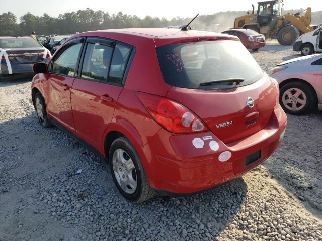 3N1BC13EX9L497476 - 2009 NISSAN VERSA S RED photo 3